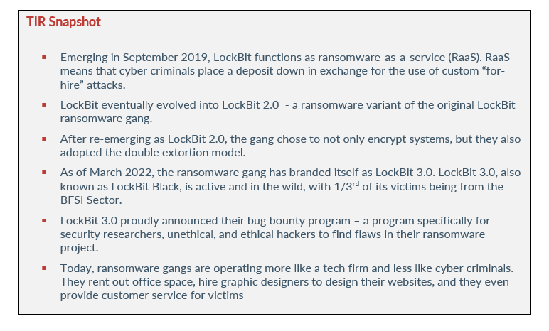 An In-Depth Look At Ransomware Gang, LockBit 3.0